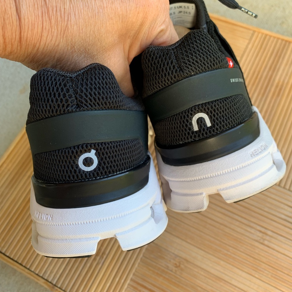 On Running Black and White Athletic Shoes - Picture 7 of 16